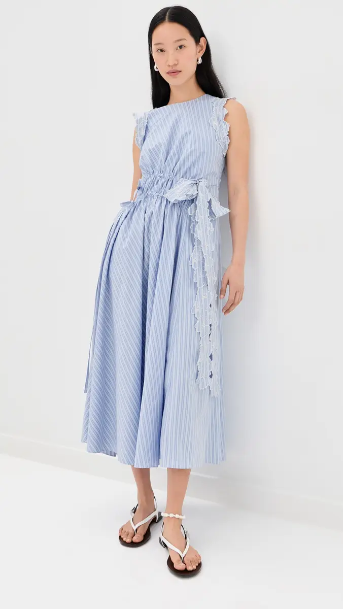 Kika Vargas Hanna Dress Blue | Thumbnail 2