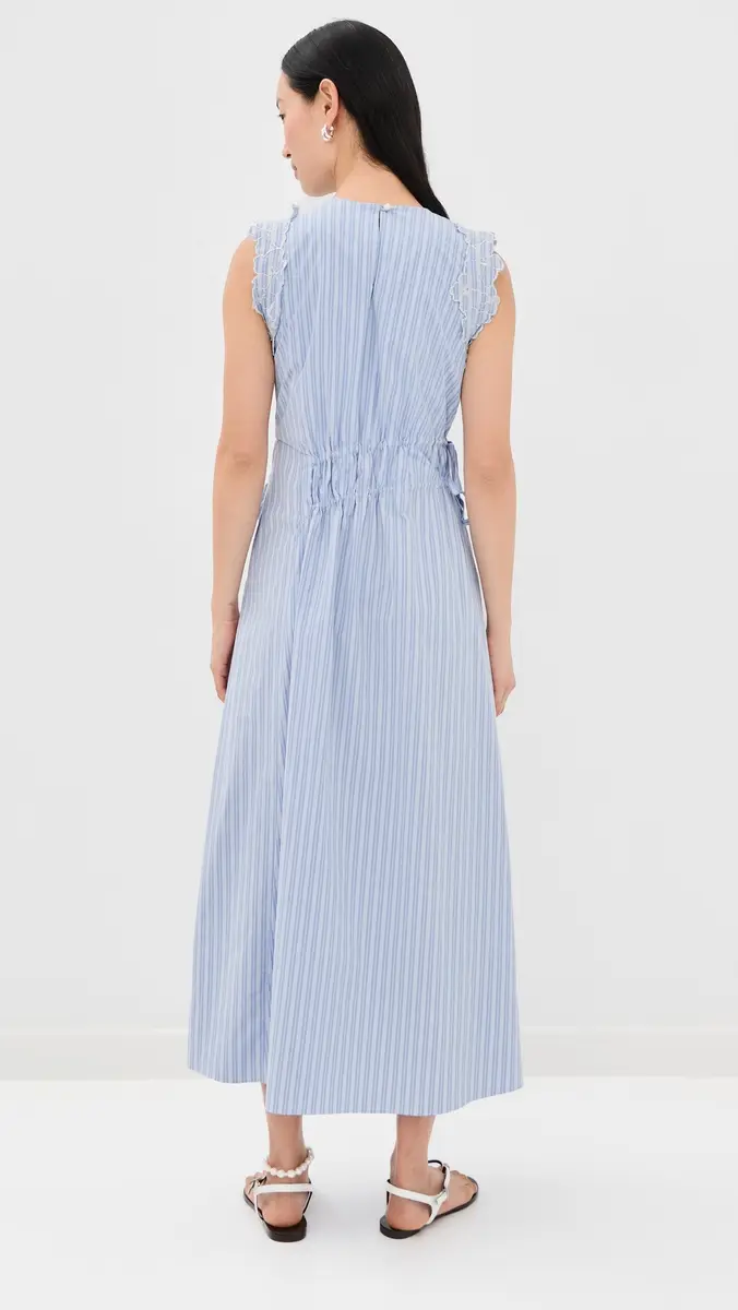 Kika Vargas Hanna Dress Blue | Thumbnail 3