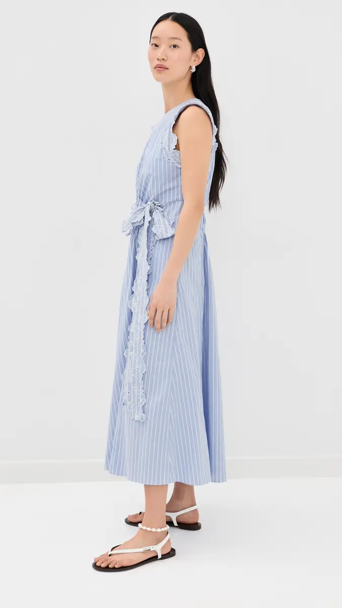 Kika Vargas Hanna Dress Blue | Thumbnail 4