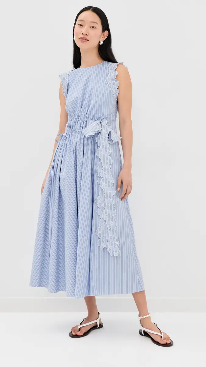 Kika Vargas Hanna Dress Blue | Thumbnail 5