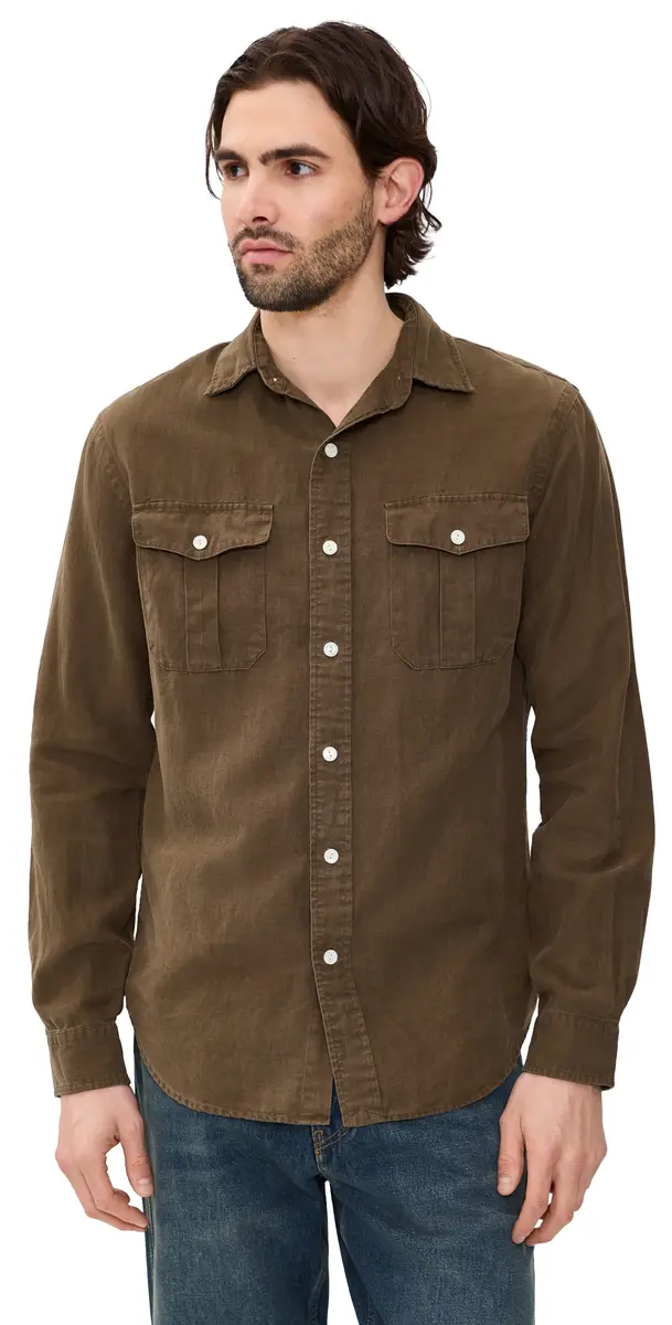 Polo Ralph Lauren Original Label Silk Canvas Ranger Shirt Chestnut | Image 1 Polo Ralph Lauren Original Label Silk Canvas Ranger Shirt Chestnut | Image 1