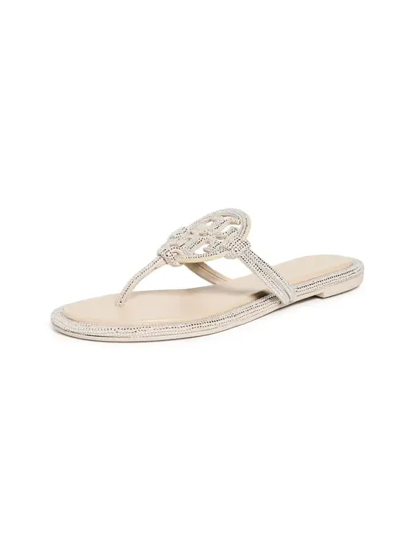 Tory Burch Miller Knotted Pave Sandals