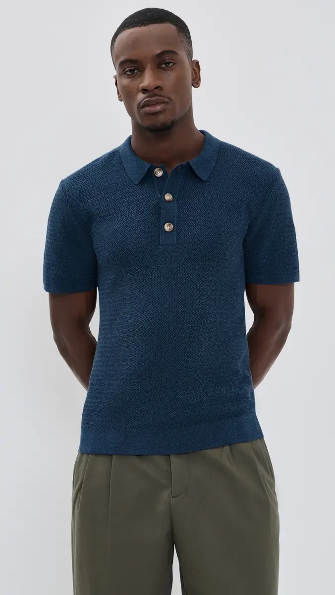RAILS Nathan Knit Polo Harbour | Thumbnail 2 RAILS Nathan Knit Polo Harbour | Thumbnail 2