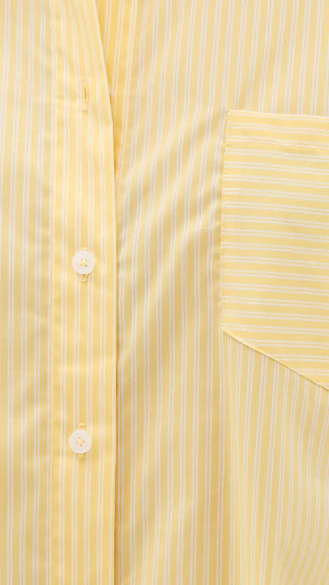 Good American Poplin Classic Boxy Shirt Butterbeam Stripe | Thumbnail 6