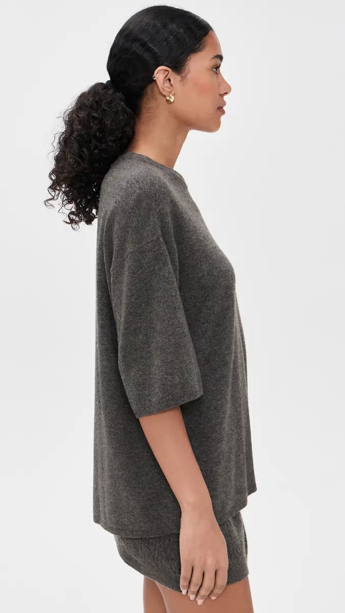 The Garment Como Oversized Tee Grey Melange | Thumbnail 4 The Garment Como Oversized Tee Grey Melange | Thumbnail 4