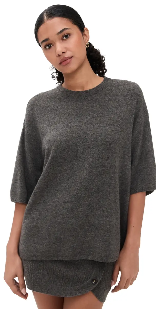 Como Oversized Tee Grey Melange Como Oversized Tee Grey Melange