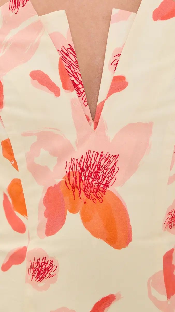 De Loreta Coraza Dress Peonia Red | Thumbnail 6