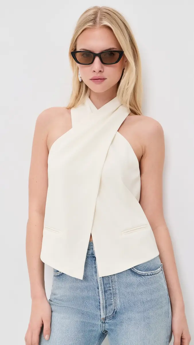 Ramy Brook Andie Tailored Halter Top | Thumbnail 2