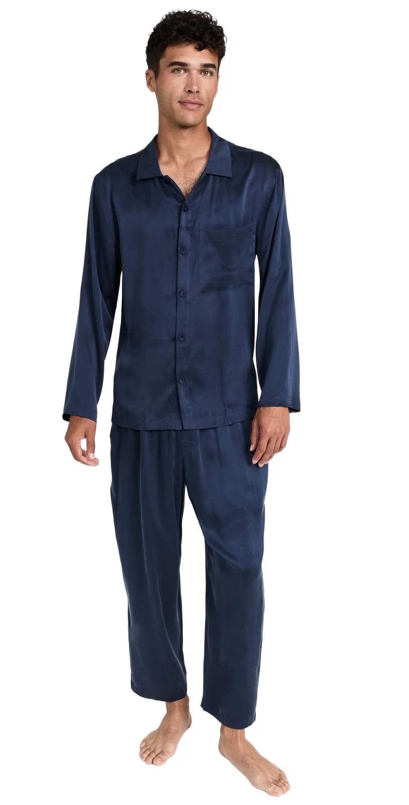 Washable Silk Button Up Pajama Set Washable Silk Button Up Pajama Set