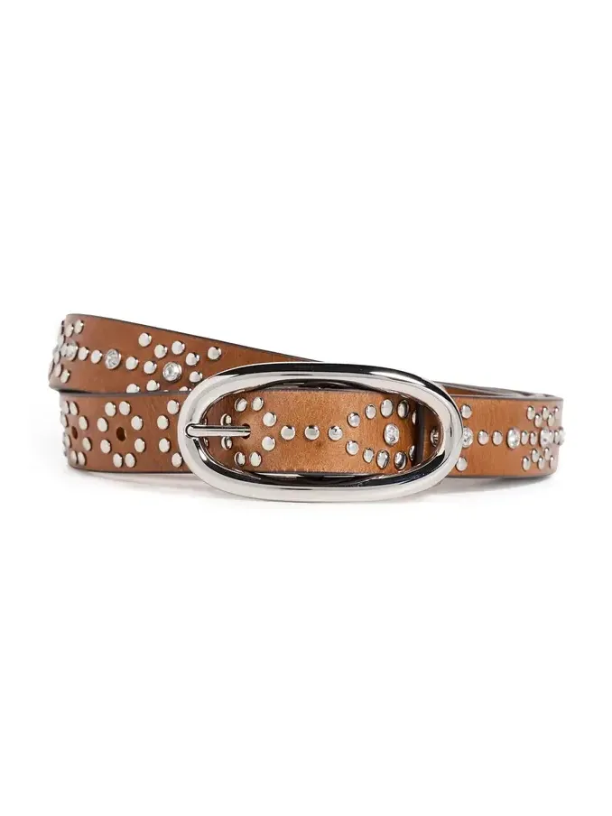 Tory Burch Pierced Studded Belt
