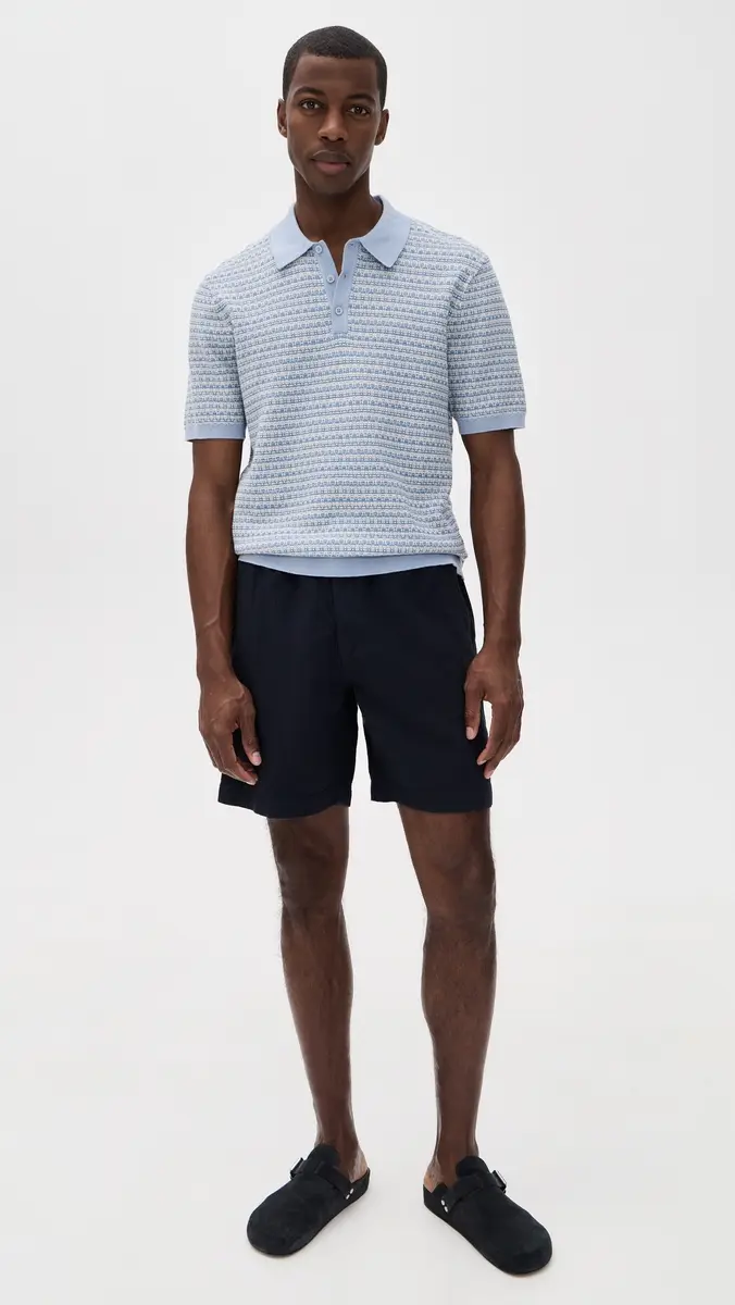 Wax London Mini Geo Naples Knit Polo | Thumbnail 5