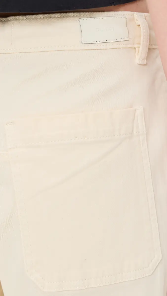 DL1961 Bilie Easy Barrel High Rise Pants Crema | Thumbnail 6 DL1961 Bilie Easy Barrel High Rise Pants Crema | Thumbnail 6