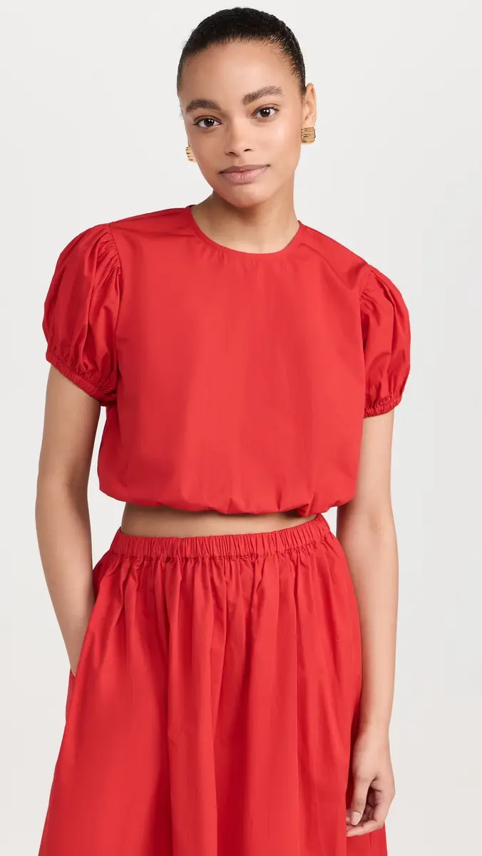 Playa Lucila Crew Top Red | Thumbnail 2 Playa Lucila Crew Top Red | Thumbnail 2