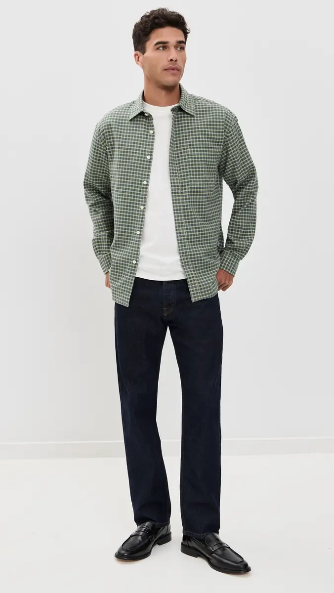 NN07 Deon Check Shirt Coral Check | Thumbnail 5 NN07 Deon Check Shirt Coral Check | Thumbnail 5