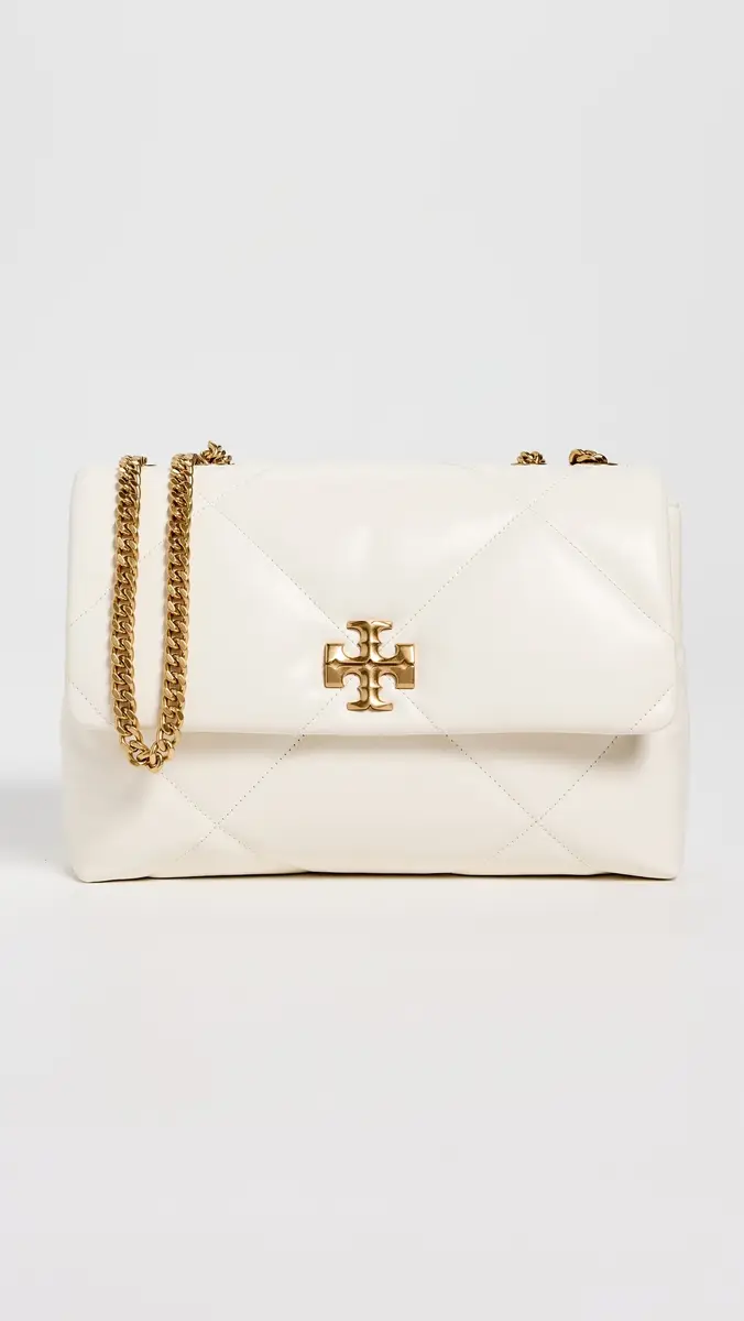 Tory Burch Kira Diamond Quilt Convertible Shoulder Bag Warm White One Size | Thumbnail 2 Tory Burch Kira Diamond Quilt Convertible Shoulder Bag Warm White One Size | Thumbnail 2