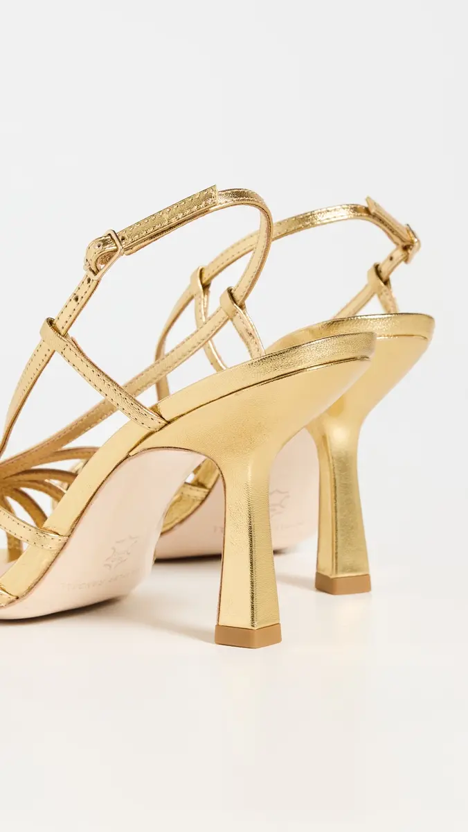 Loeffler Randall Alexandra Lattice Slingback Sandals Gold | Thumbnail 4