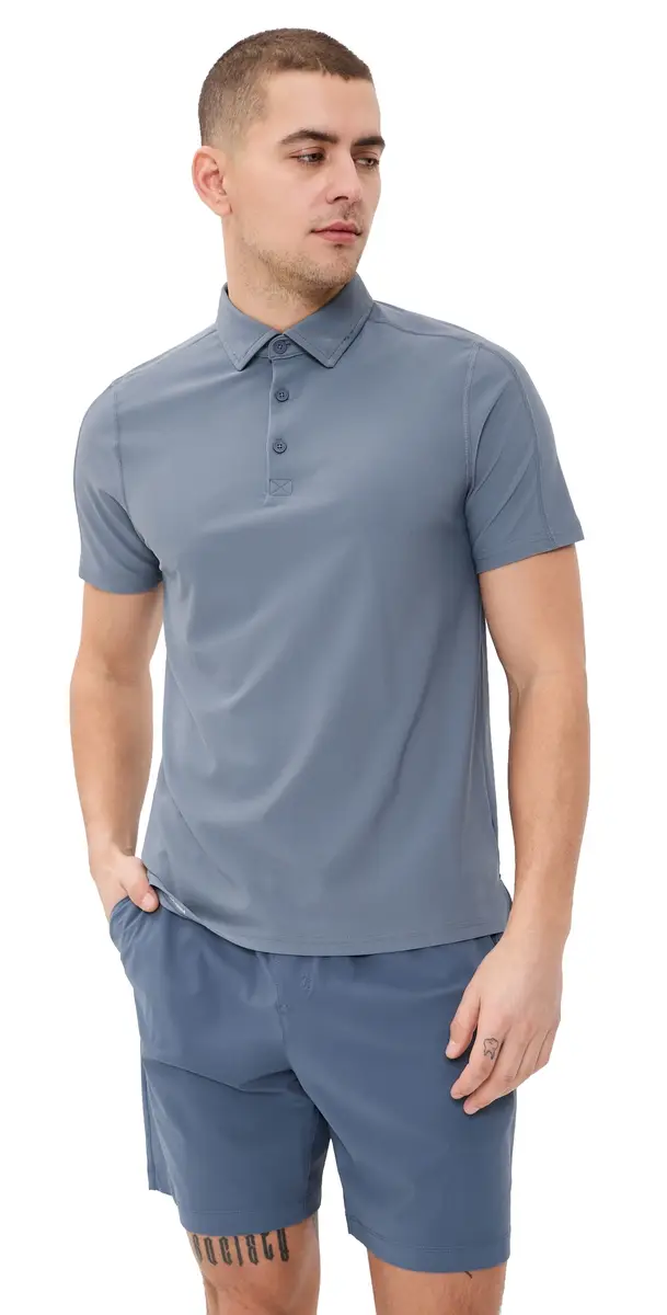 Rhone Regatta Pique Polo Top hale Blue | Thumbnail 1 Rhone Regatta Pique Polo Top hale Blue | Thumbnail 1