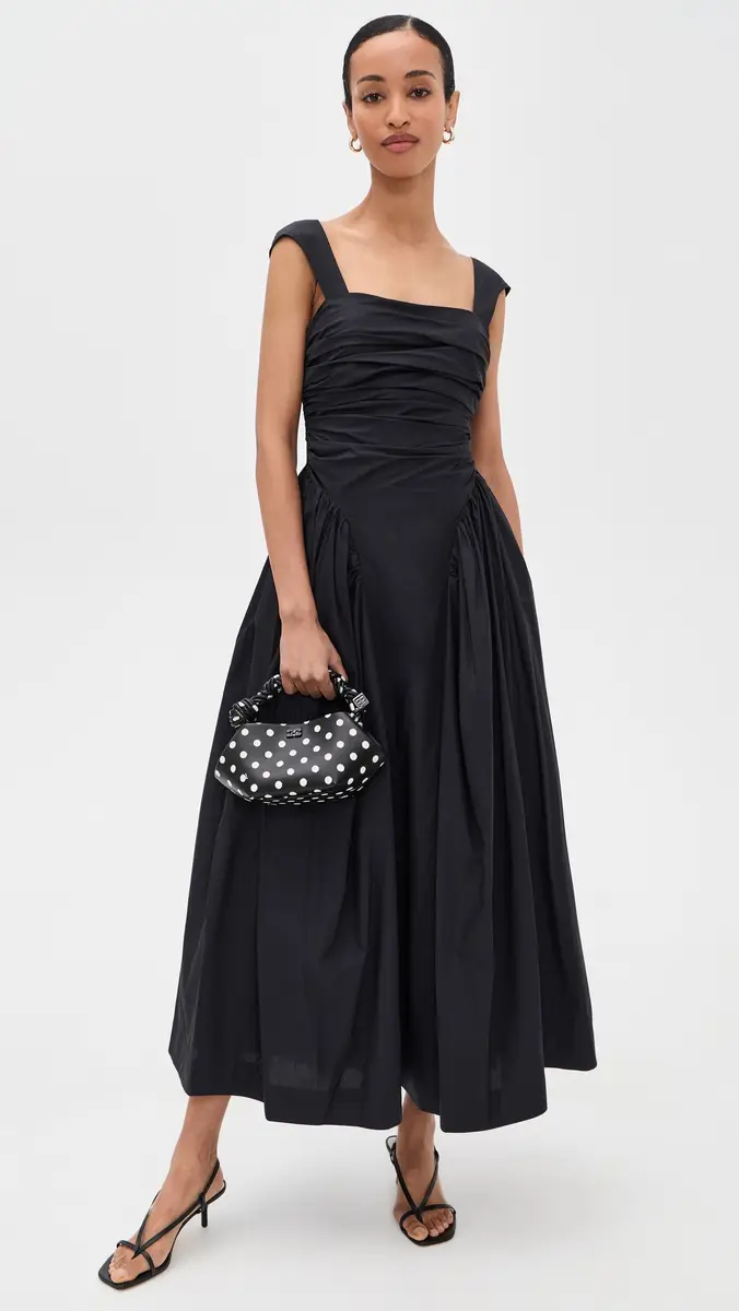 AMUR Galilea Ruched Dress Black | Thumbnail 2 AMUR Galilea Ruched Dress Black | Thumbnail 2
