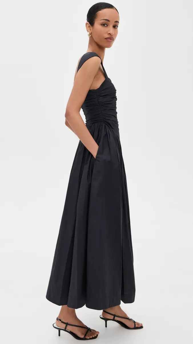 AMUR Galilea Ruched Dress Black | Thumbnail 4 AMUR Galilea Ruched Dress Black | Thumbnail 4