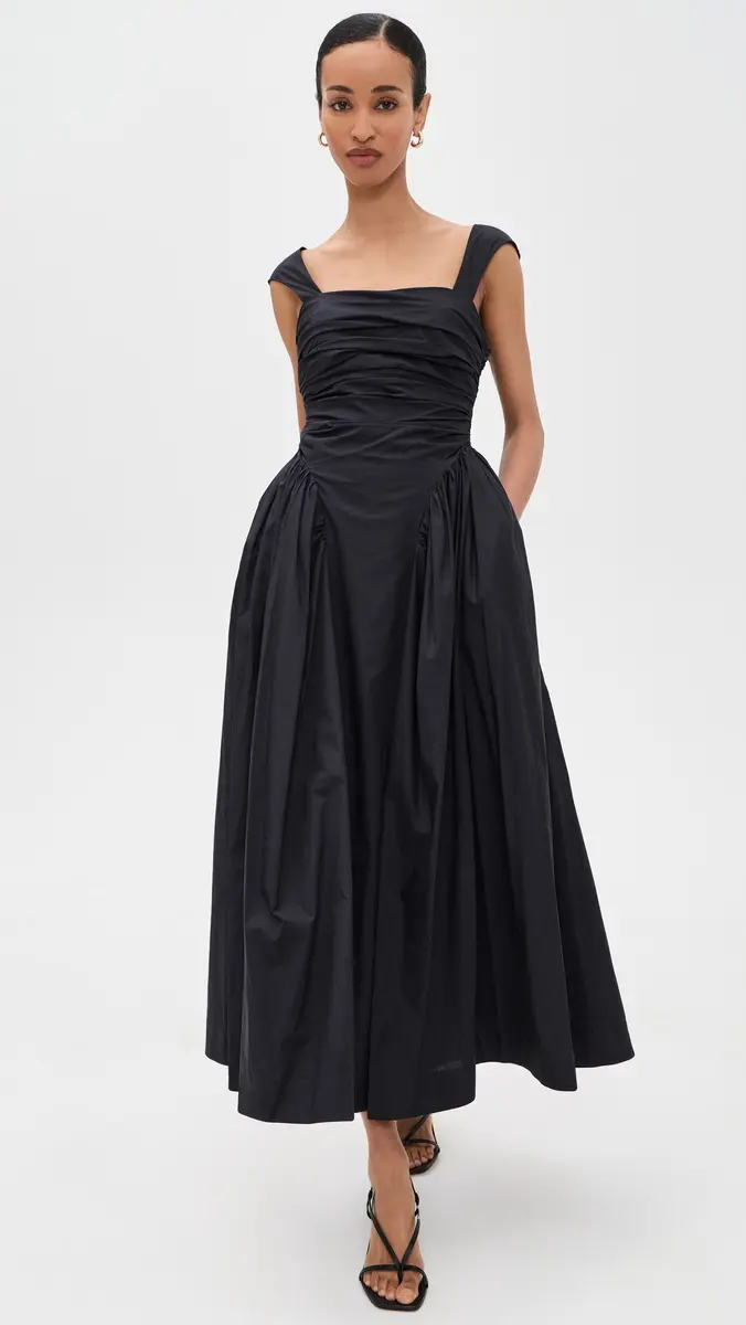 AMUR Galilea Ruched Dress Black | Thumbnail 5 AMUR Galilea Ruched Dress Black | Thumbnail 5