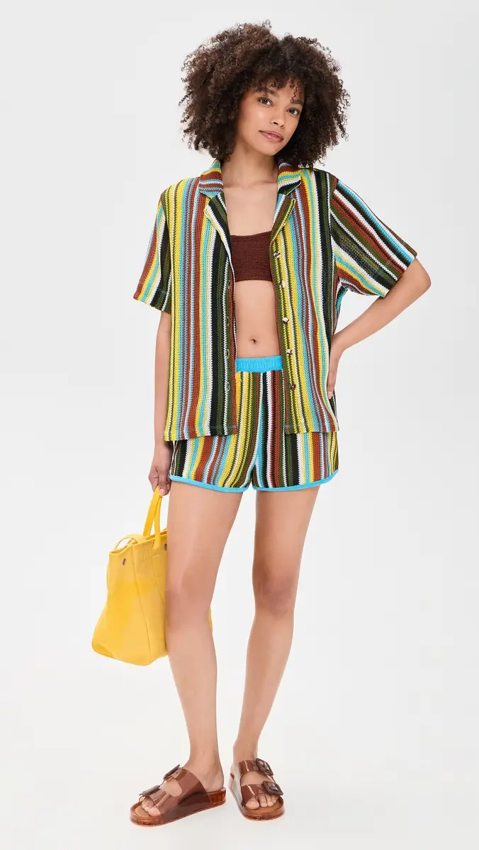STAUD Rove Shorts kate Stripe | Thumbnail 5 STAUD Rove Shorts kate Stripe | Thumbnail 5