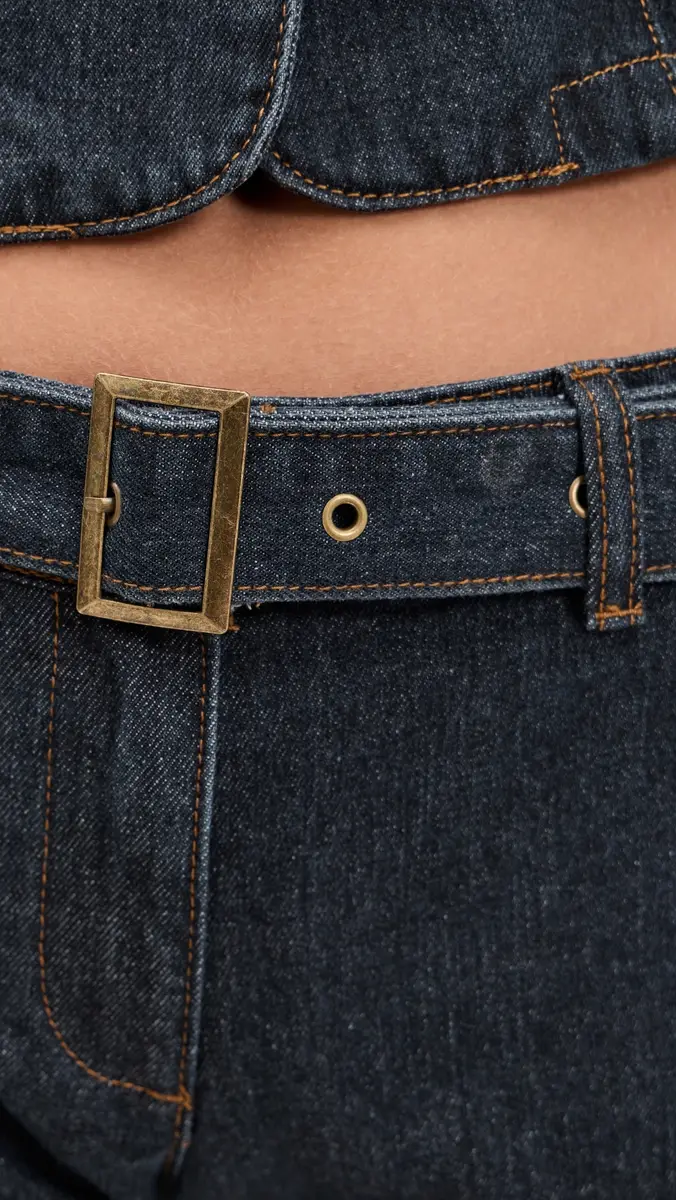 Lioness Afterglow Mini Shorts Dark Denim | Thumbnail 6
