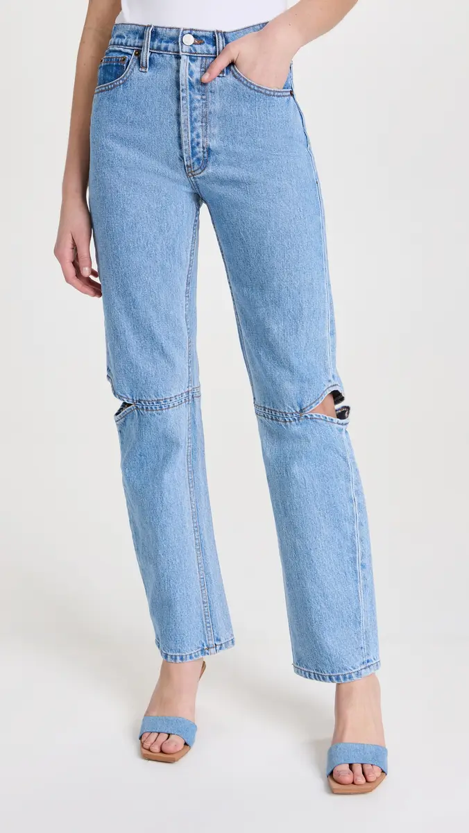 STILL HERE Cowgirl Jeans in Vintage Blue Vintage | Thumbnail 2