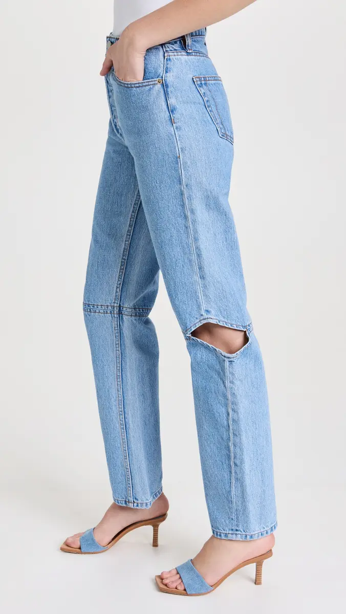 STILL HERE Cowgirl Jeans in Vintage Blue Vintage | Thumbnail 4