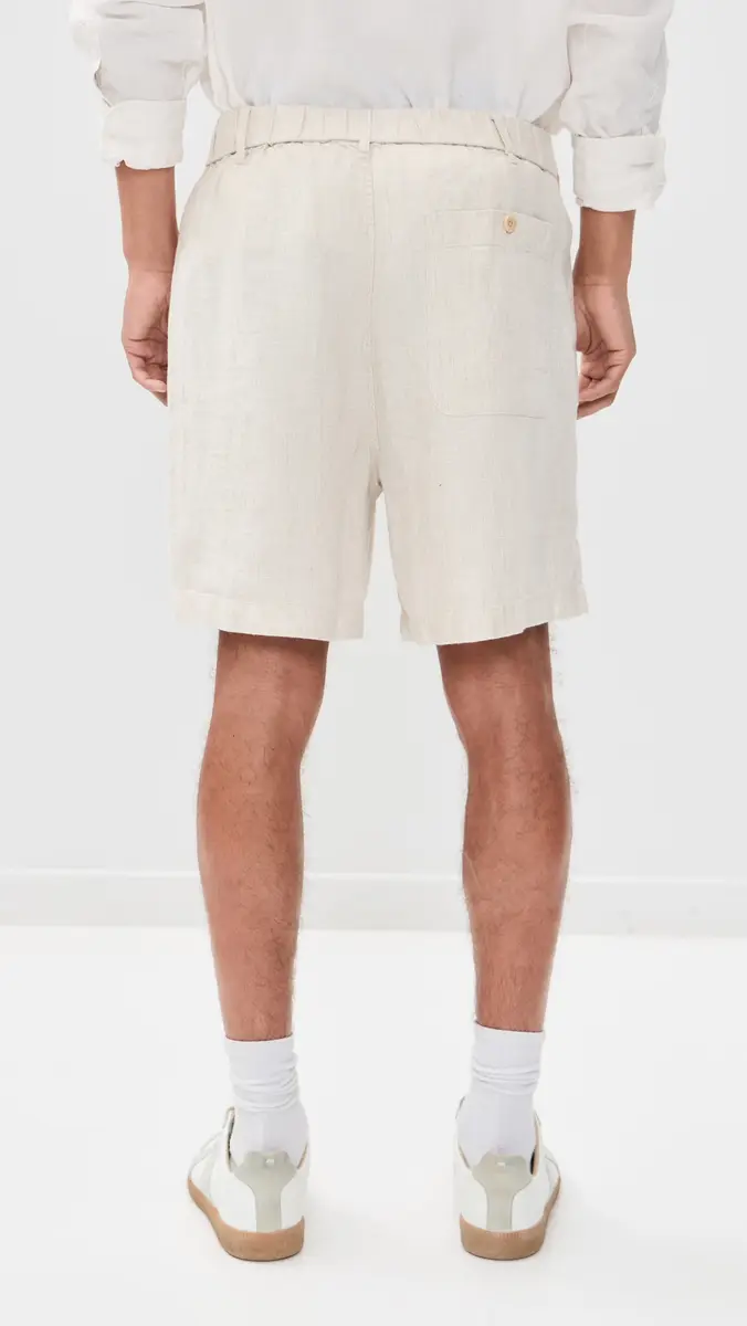Madewell Linen Pull On Shorts 6 | Thumbnail 3 Madewell Linen Pull On Shorts 6 | Thumbnail 3