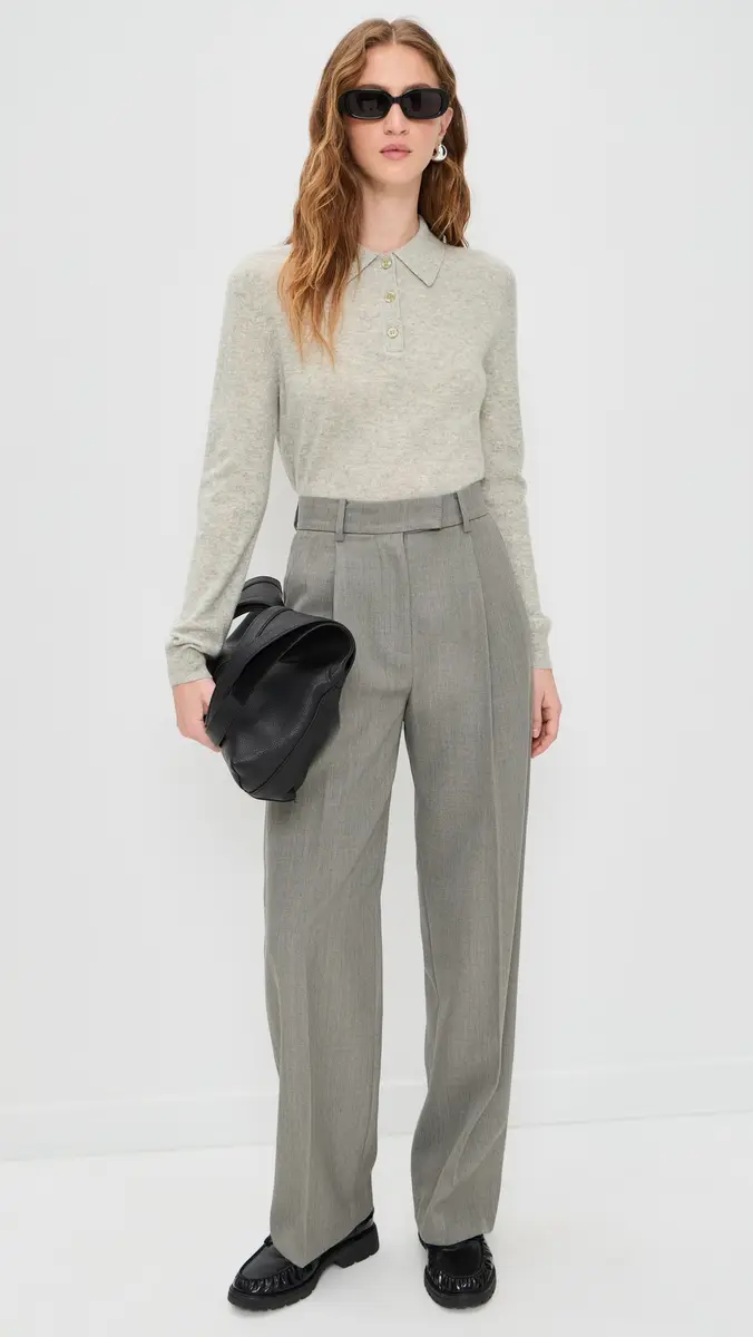 RENGGLI Cashmere Long Sleeve Polo | Thumbnail 5 RENGGLI Cashmere Long Sleeve Polo | Thumbnail 5