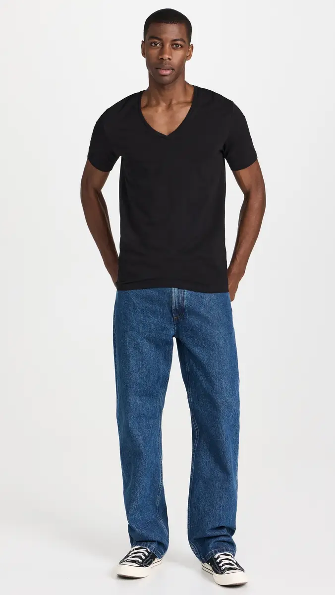FALKE Cotton V Neck Tee 2 Pack | Thumbnail 5