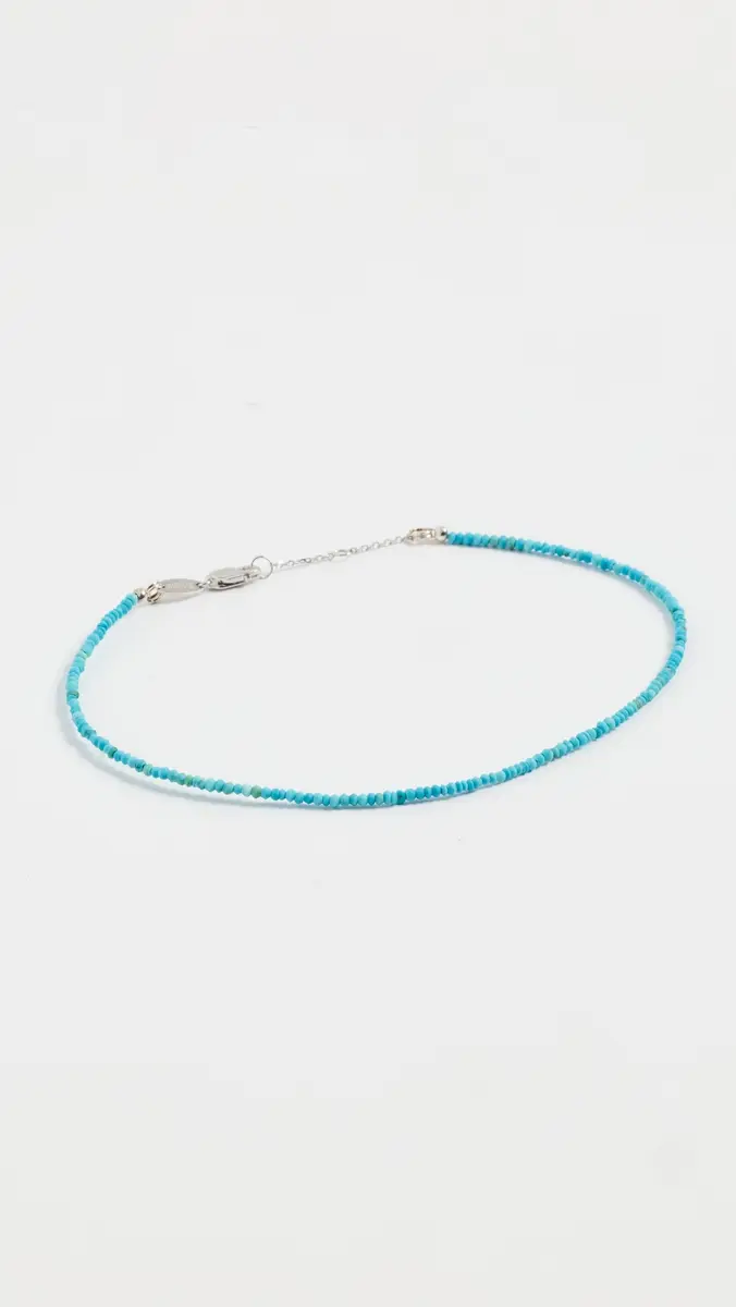 Shashi Aisha Anklet In Turquoise Turquoise | Thumbnail 2