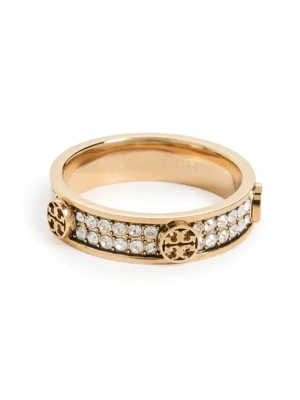 Tory Burch Icon Pave Ring