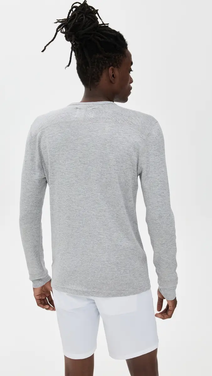 REIGNING CHAMP 1x1 Slub Slim Henley | Thumbnail 3 REIGNING CHAMP 1x1 Slub Slim Henley | Thumbnail 3