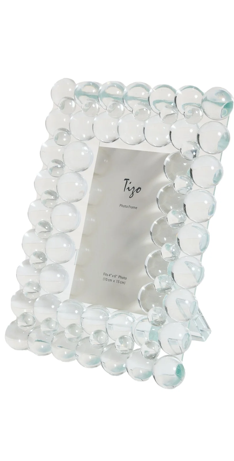 Tizo Design Clear Crystal Frame Multi Bubbles 4x6