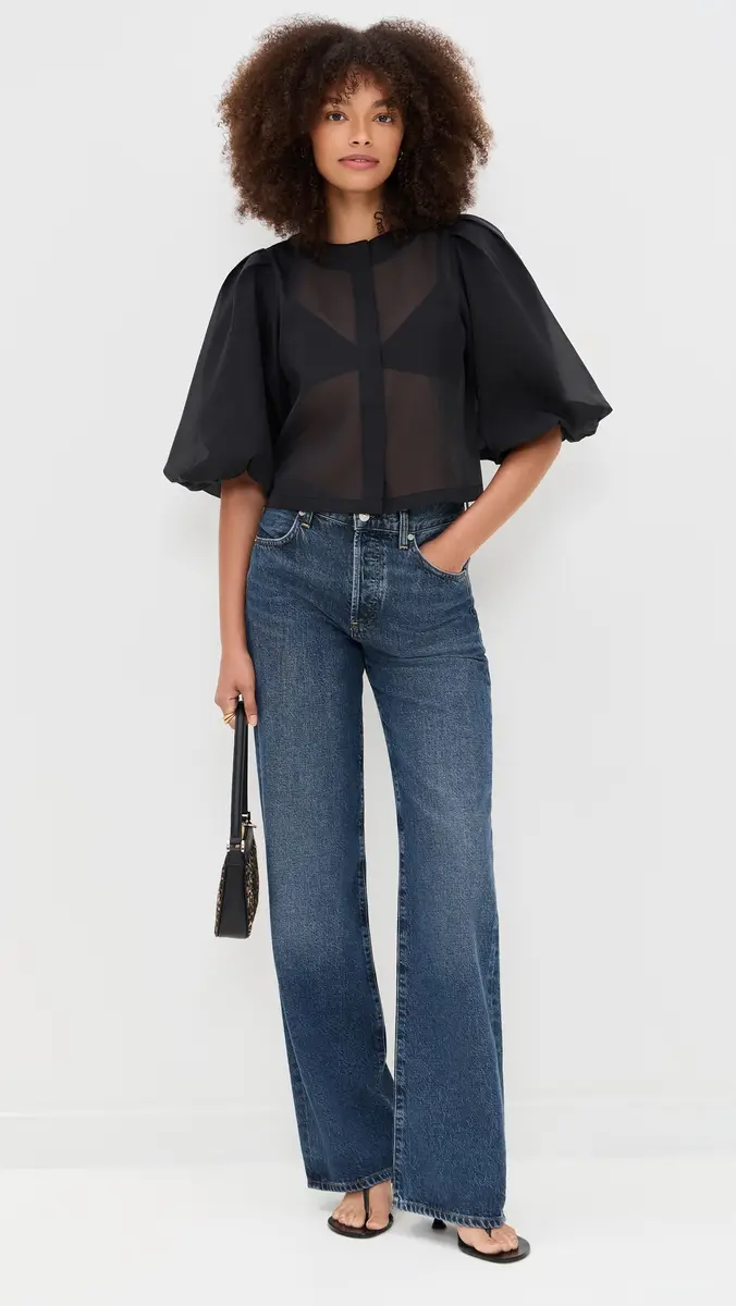 LE BOP Liza Organza Puff Sleeve Top | Thumbnail 5 LE BOP Liza Organza Puff Sleeve Top | Thumbnail 5