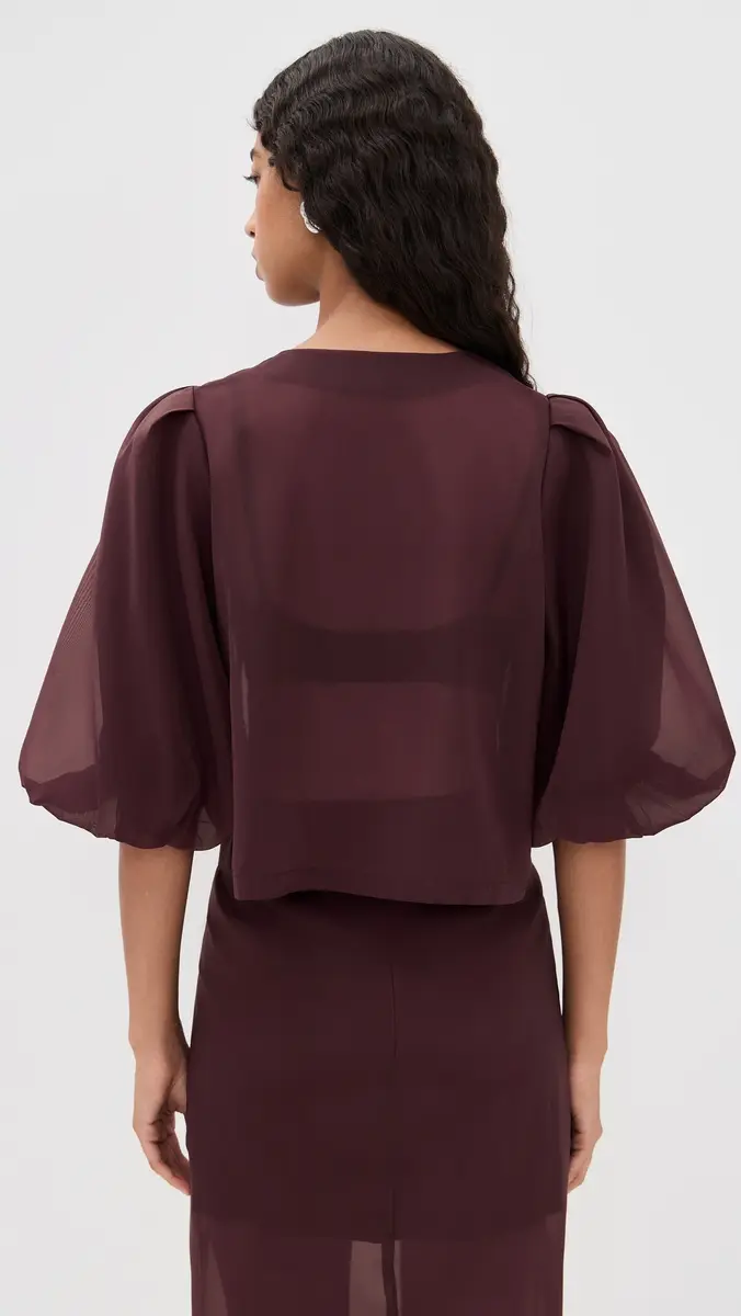 LE BOP Liza Organza Puff Sleeve Top | Thumbnail 3 LE BOP Liza Organza Puff Sleeve Top | Thumbnail 3