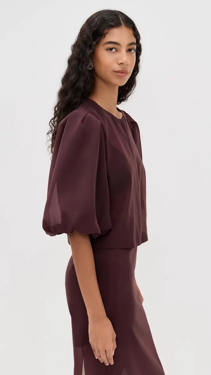 LE BOP Liza Organza Puff Sleeve Top | Thumbnail 4 LE BOP Liza Organza Puff Sleeve Top | Thumbnail 4