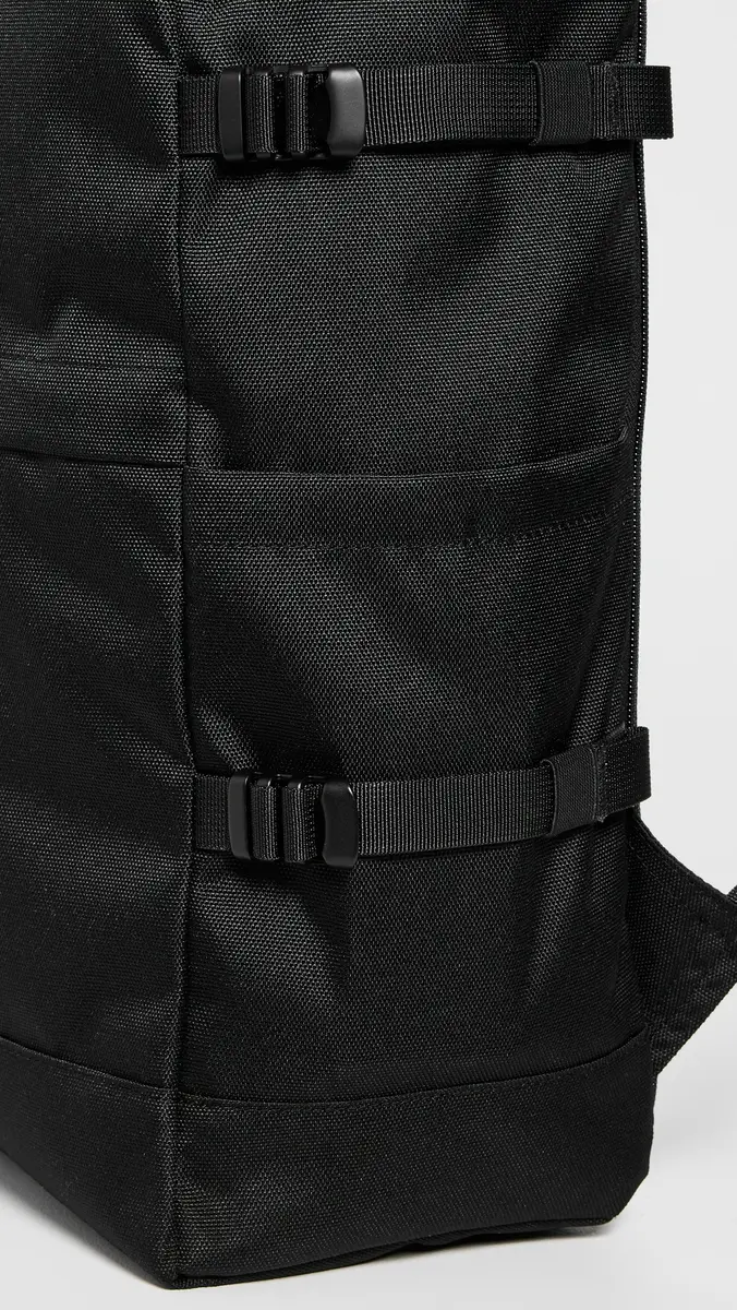 Sandqvist Icon Large Rolltop Backpack Black With Black Leather One Size | Thumbnail 6 Sandqvist Icon Large Rolltop Backpack Black With Black Leather One Size | Thumbnail 6