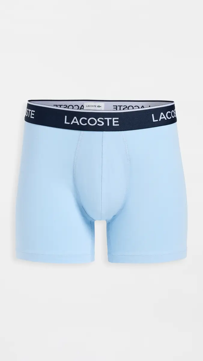Lacoste Cotton Stretch Jersey Boxer Briefs 3 Pack Multi | Thumbnail 3