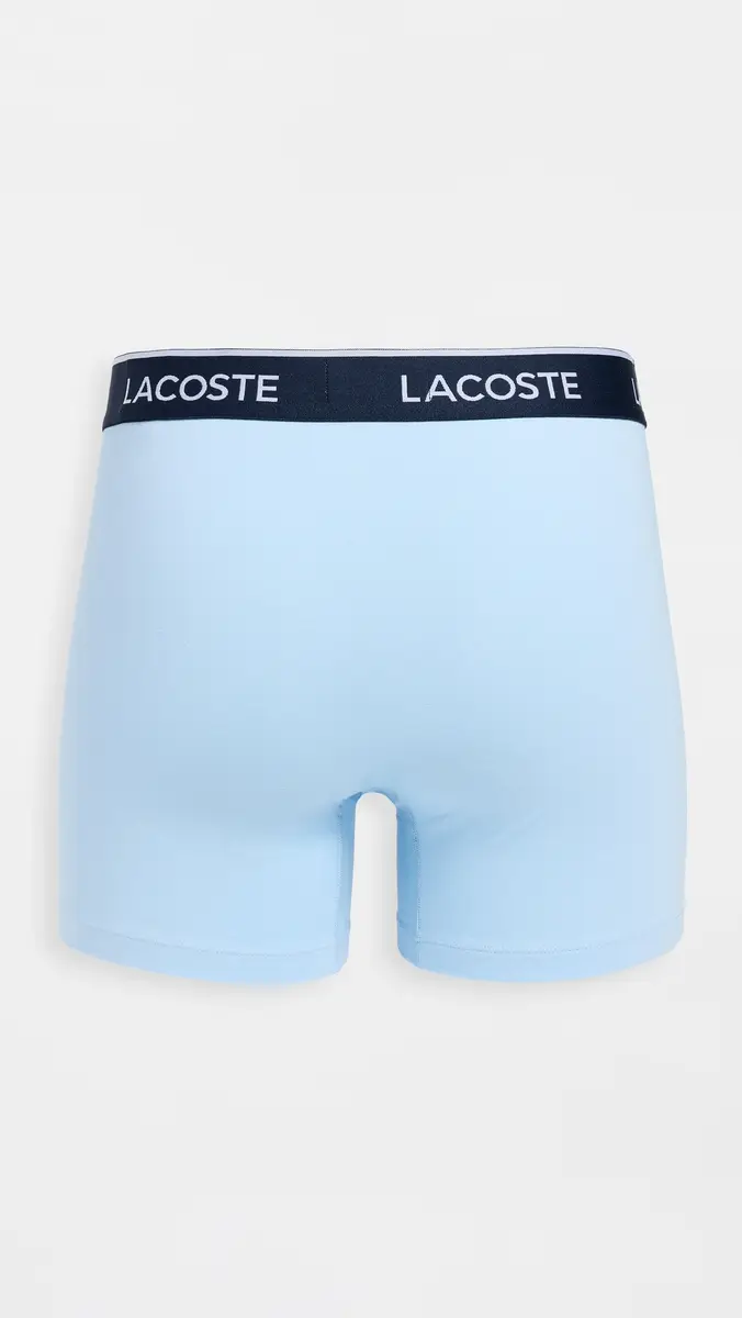 Lacoste Cotton Stretch Jersey Boxer Briefs 3 Pack Multi | Thumbnail 4
