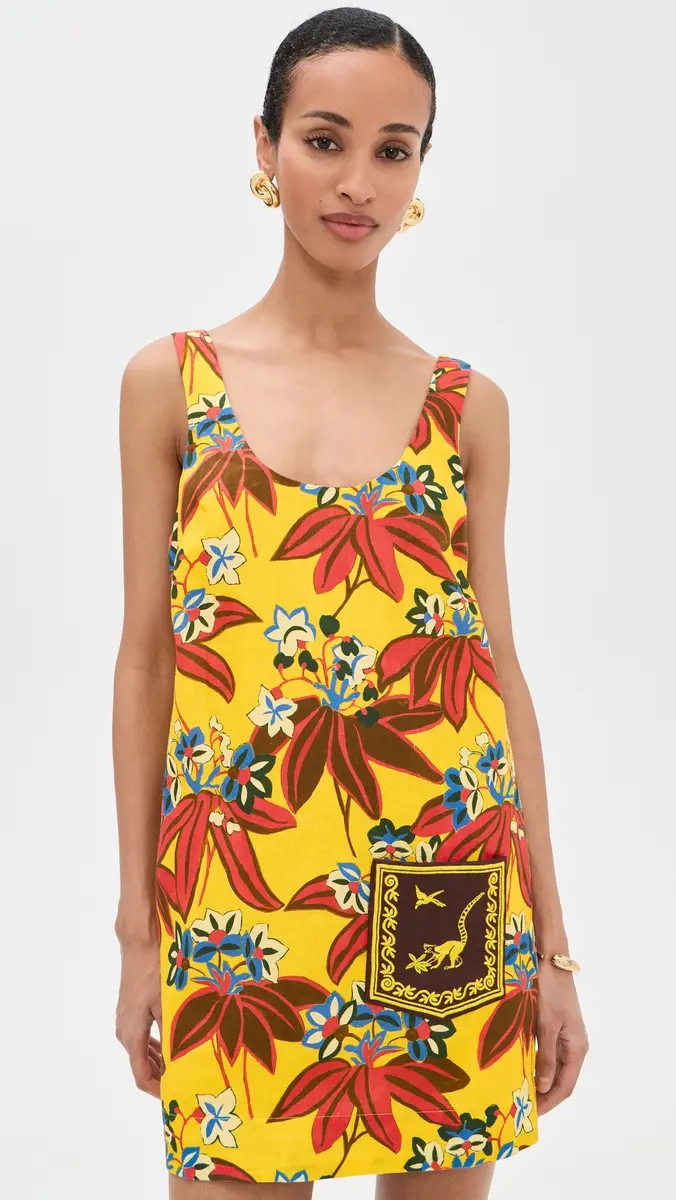 ALÉMAIS Leo Embroidered Mini Dress Multi | Thumbnail 2 ALÉMAIS Leo Embroidered Mini Dress Multi | Thumbnail 2