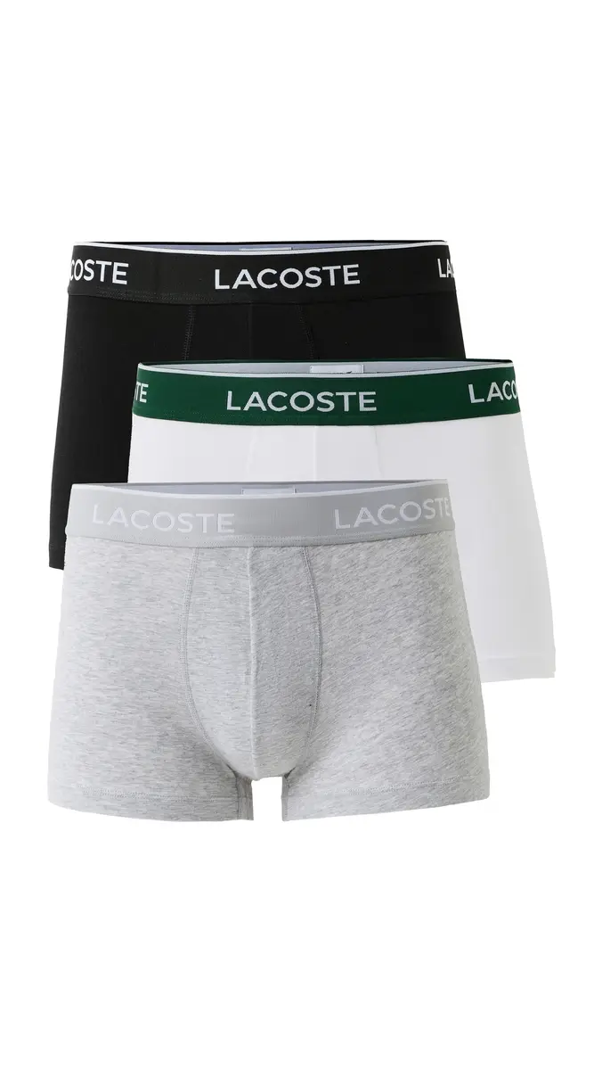 Lacoste Cotton Stretch Jersey Trunks 3 Pack | Thumbnail 5