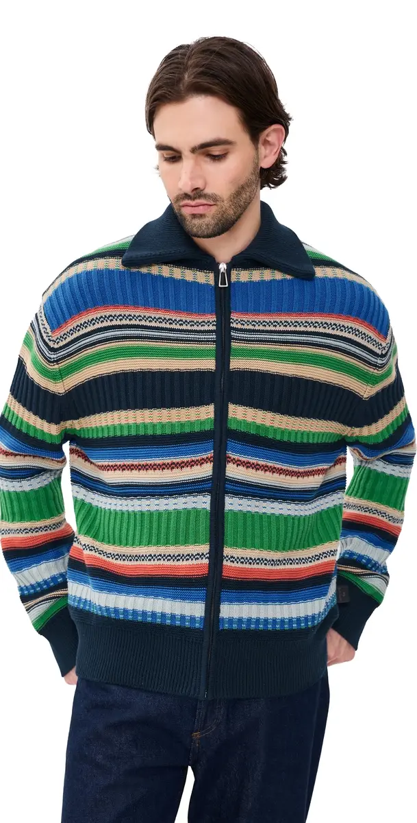 PS Paul Smith Mens Cardigan Zip Thru ulti Coloured | Image 1 PS Paul Smith Mens Cardigan Zip Thru ulti Coloured | Image 1