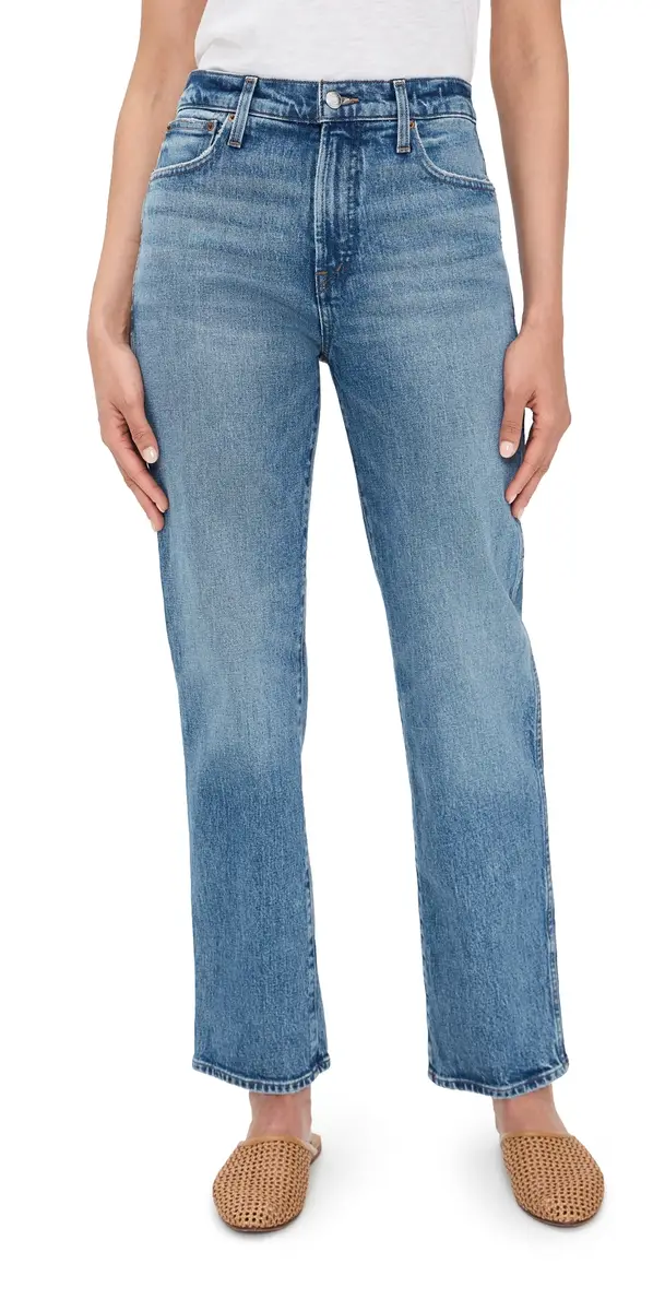Madewell The Petite Longline Straight Jean in Pickett Pickett Wash | Image 1 Madewell The Petite Longline Straight Jean in Pickett Pickett Wash | Image 1