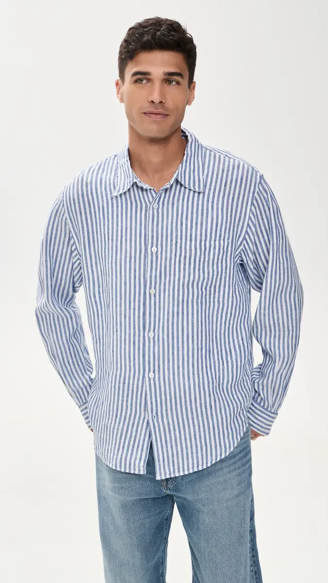 Madewell Long Sleeve Linen Top | Thumbnail 2 Madewell Long Sleeve Linen Top | Thumbnail 2