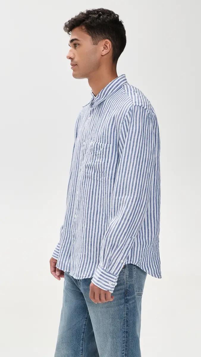 Madewell Long Sleeve Linen Top | Thumbnail 4 Madewell Long Sleeve Linen Top | Thumbnail 4