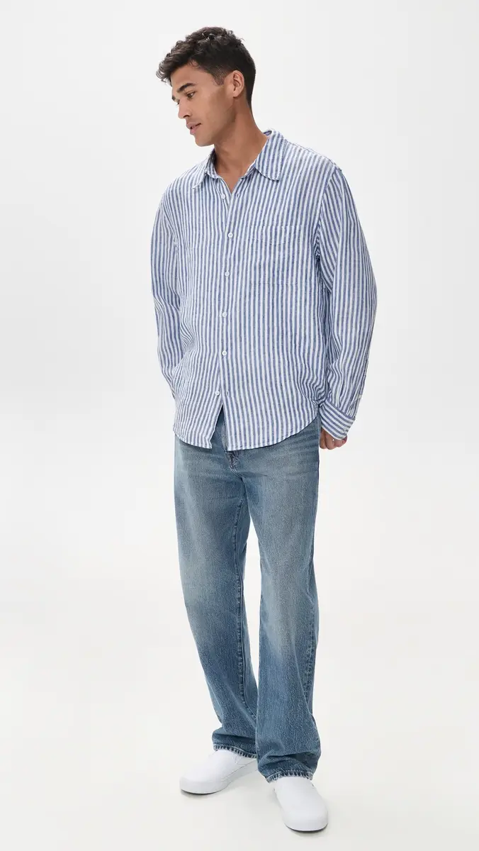 Madewell Long Sleeve Linen Top | Thumbnail 5 Madewell Long Sleeve Linen Top | Thumbnail 5