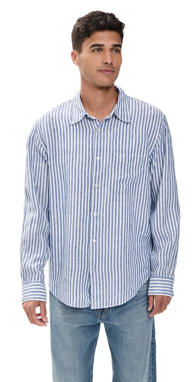 Madewell Long Sleeve Linen Top