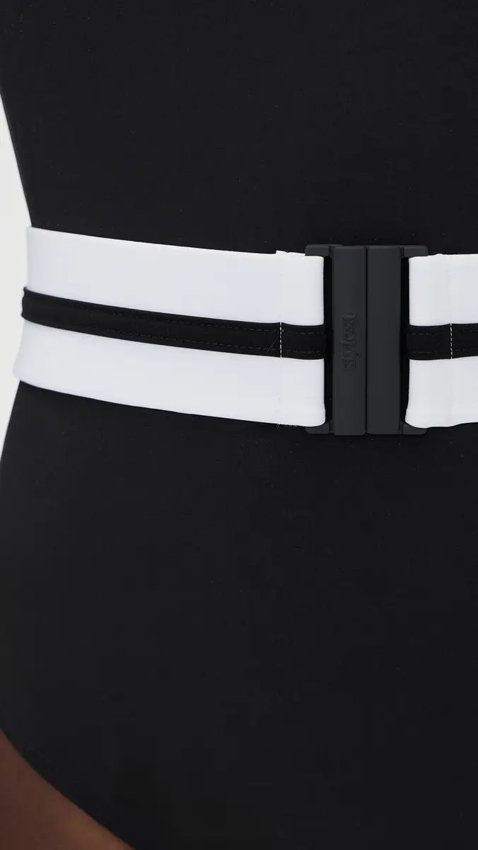 Stylest Dreamsculpt Piped Square Neck One Piece | Thumbnail 6 Stylest Dreamsculpt Piped Square Neck One Piece | Thumbnail 6